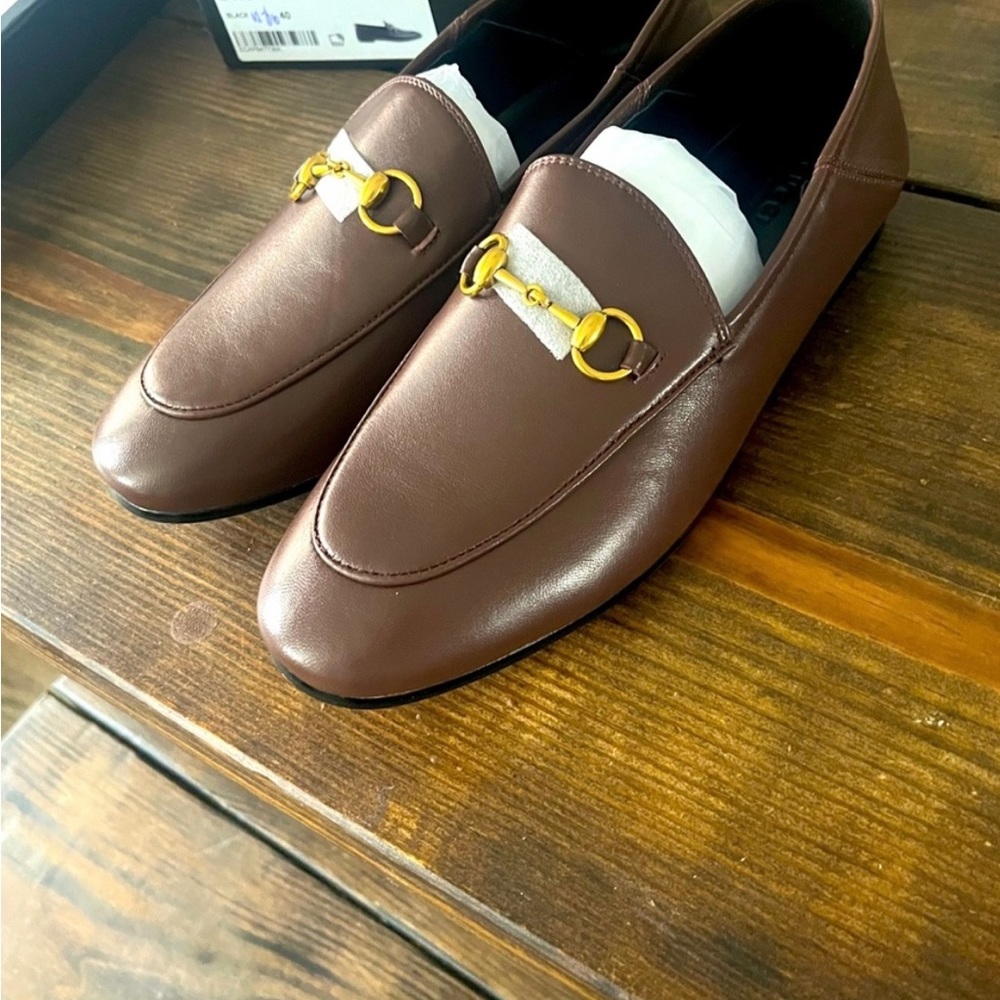 Brown Gucci Jordan Loafer